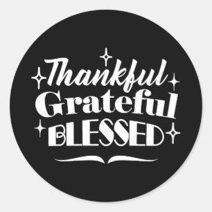 Helgdag för mousserande Thanksgiving Runt Klistermärke