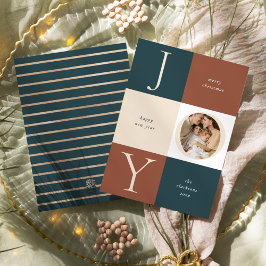 Helgdag för Neutralt av blockering av färg- Julkort