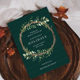 Helgdag för neutralt av krans julkort