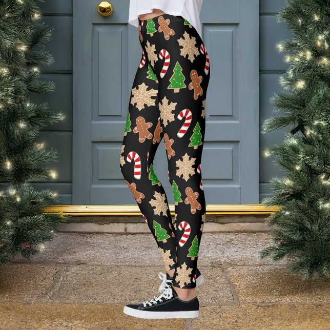 Helgdag för Noveltyn Julkookies Leggings (Skapare uppladdad)