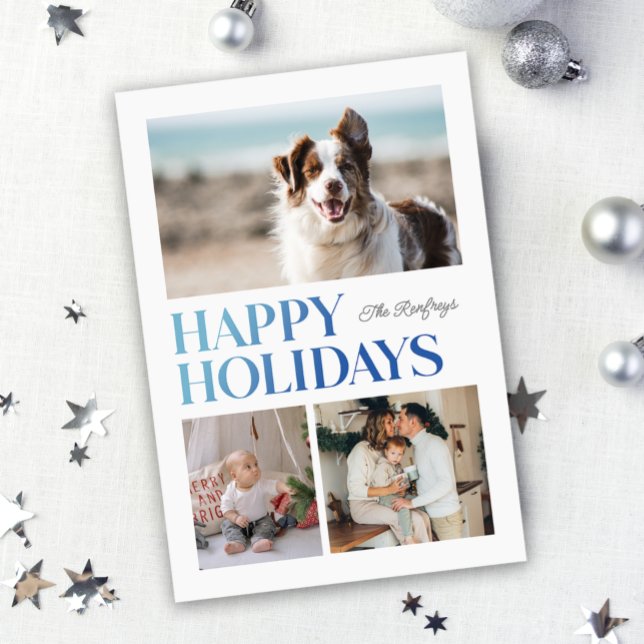 Helgdag för övertoningsövertoning för glad helg julkort (Skapare uppladdad)