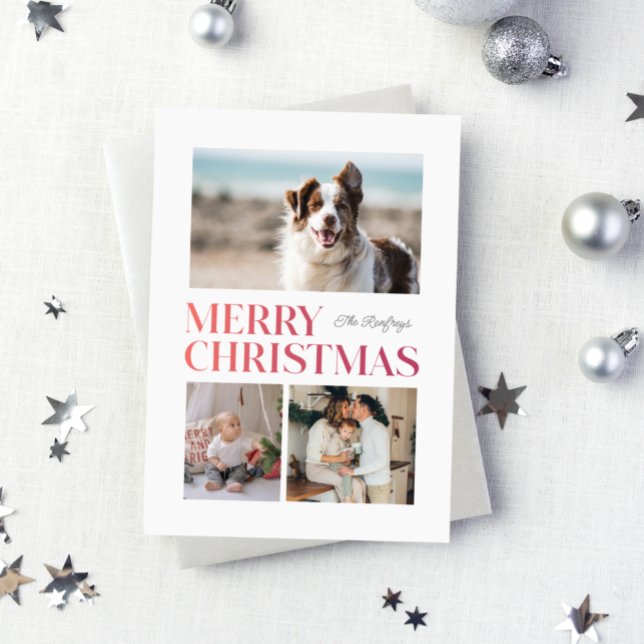 Helgdag för övertoningsövertoning för god jul julkort (Skapare uppladdad)