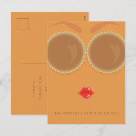 Helgdag för Paj Eyed Thanksgiving Helg Vykort