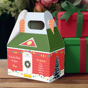 Helgdag för personlig för julVictorianhem boxas Presentaskar