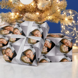 Helgdag för personligens fotofamilj Jul Presentpapper