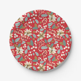 Helgdag för poinsettia röd bakgrund vintertid