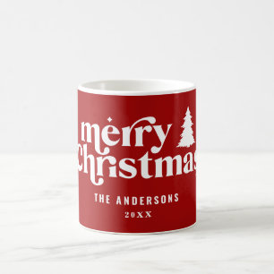 helgdag för retro God jul snyggt Kaffemugg