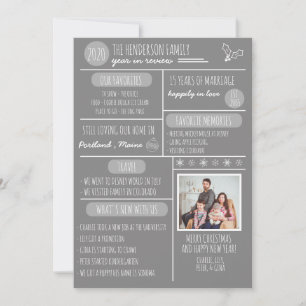 Helgdag för Roligt i granskningsfamiljen under år Julkort