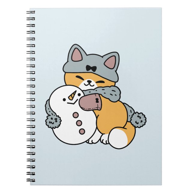 Helgdag för Roligt med stor snö Anteckningsbok (Framsidan)