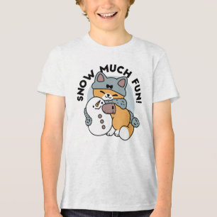 Helgdag för Roligt med stor snö T Shirt