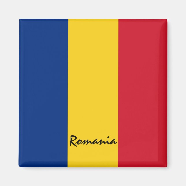 Helgdag för rumänska flagga och Rumäniarna, resor/ Magnet (Framsidan)