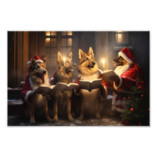 Helgdag för shepherds jul-Caroling Fototryck