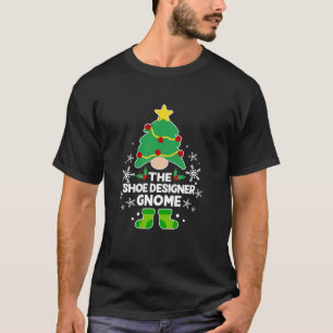 Helgdag för Shoe Designer Gnome Julafton-familjen T Shirt