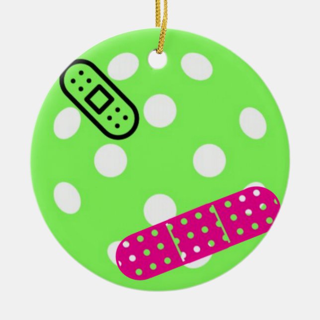 HELGDAG FÖR SKADADE SPORTSFAN JULGRANSPRYDNAD KERAMIK (Framsidan)