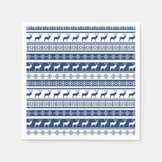 Helgdag för skandinaviska Hjortar Pappersservett (Framsidan)