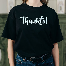 Helgdag för tunn, modern, minimal, svart Thanksgiv T Shirt