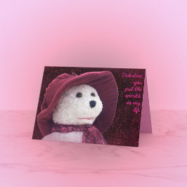 Helgdag för Valentine Gnistra Nalle Helgkort