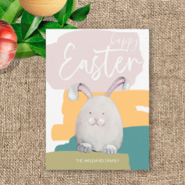 Helgdag för vattenfärgsfärg i glad påsk Lycklig Julkort