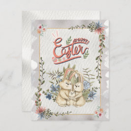 Helgdag för vintage Classic Glad påsk Day Julkort