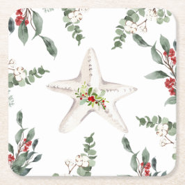 Helgdag för vitstjärt Beach Underlägg Papper Kvadrat