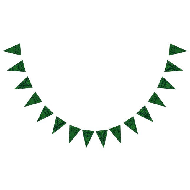 Helgdag Forest Triangle Bunting Banner Vimplar (Alla)