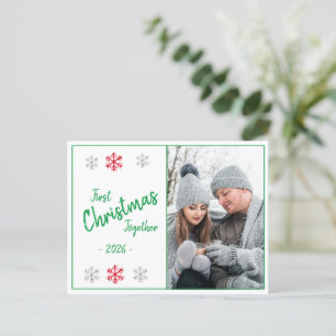 Helgdag första julfotoskriptet Säsong Vykort