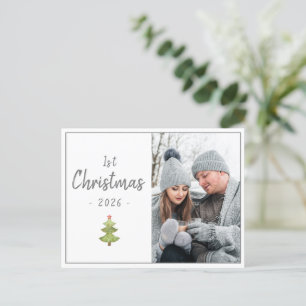 Helgdag första julfotoskriptet Säsong Vykort