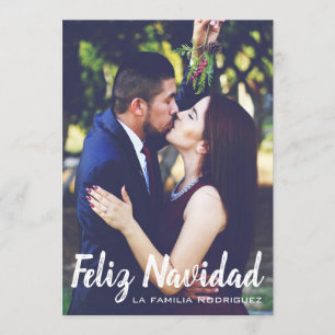 Helgdag fotokort - Feliz Navidad Inbjudningar