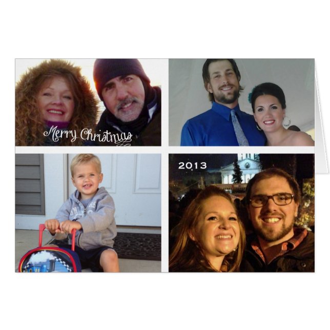 Helgdag-fotokort Hälsningskort (Framsidan Horizontal)