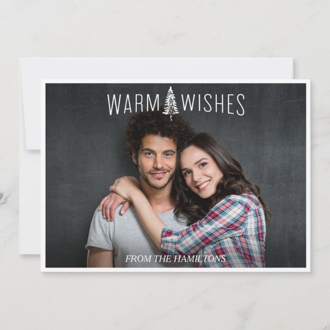 Helgdag-fotokort, julhälsningar julkort (Framsida)