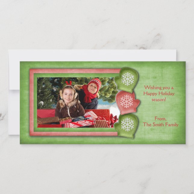 Helgdag-fotokort Julkort (Framsida)