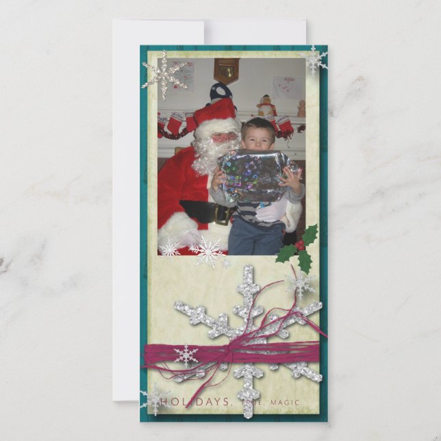 Helgdag-fotokort Julkort (Framsida)