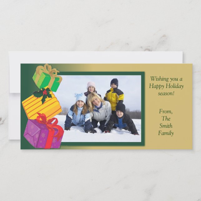 Helgdag-fotokort Julkort (Framsida)