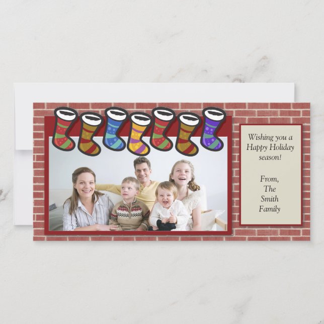 Helgdag-fotokort Julkort (Framsida)