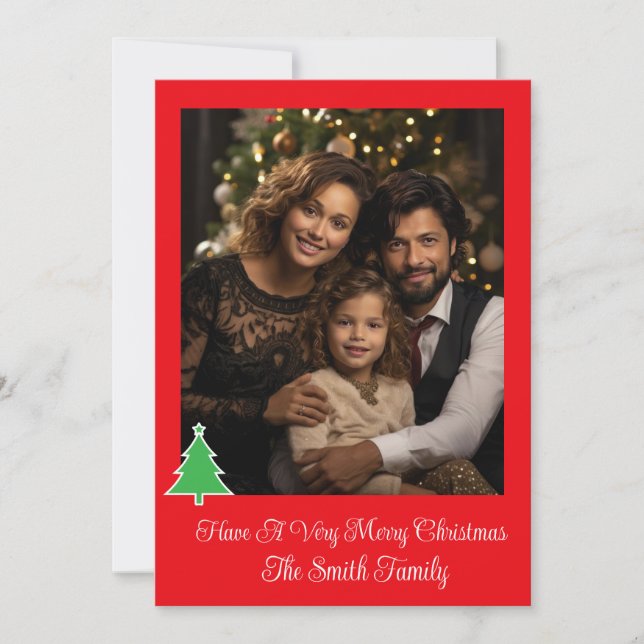 Helgdag-fotokort Julkort (Framsida)