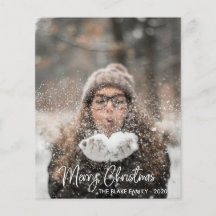 Helgdag-fotokort | Modern jul