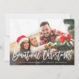 HELGDAG FOTOKORT | Modern vacker jul Julkort