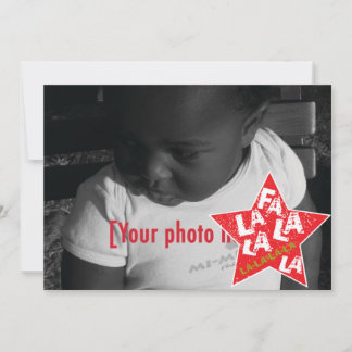 Helgdag-fotokort - Studerad med framhäftande stjär Julkort