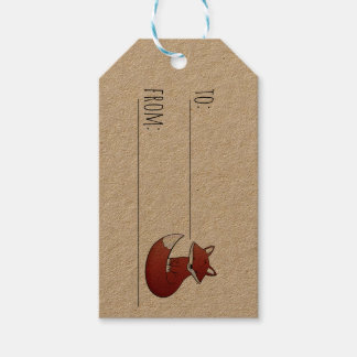 Helgdag Fox Presentetikett