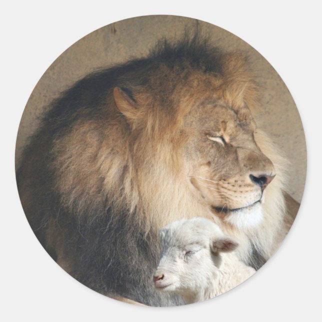 Helgdag fredsmärke runt klistermärke (Framsida)