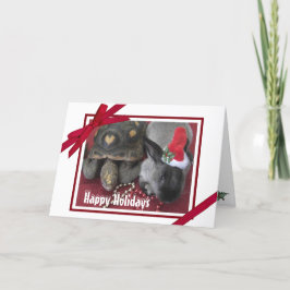 Helgdag Friends Rabbit & Tortoise Photo So Cute! Helgkort