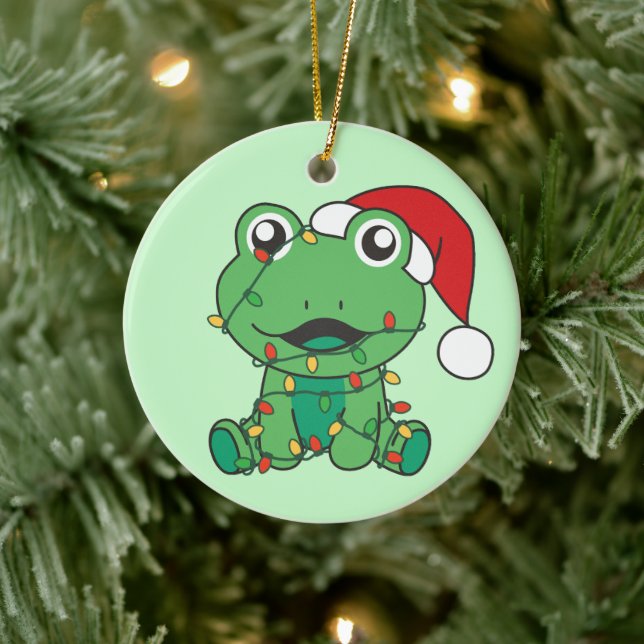Helgdag Frogs Julvinter Julgransprydnad Keramik (Träd)