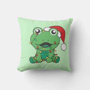 Helgdag Frogs Julvinter Kudde
