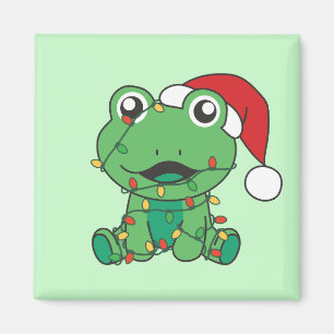 Helgdag Frogs Julvinter Magnet