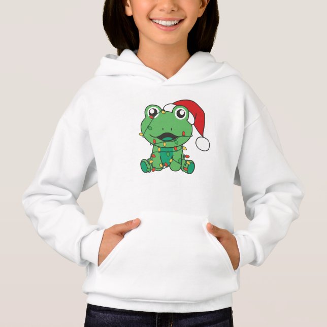 Helgdag Frogs Julvinter T Shirt (Framsida)