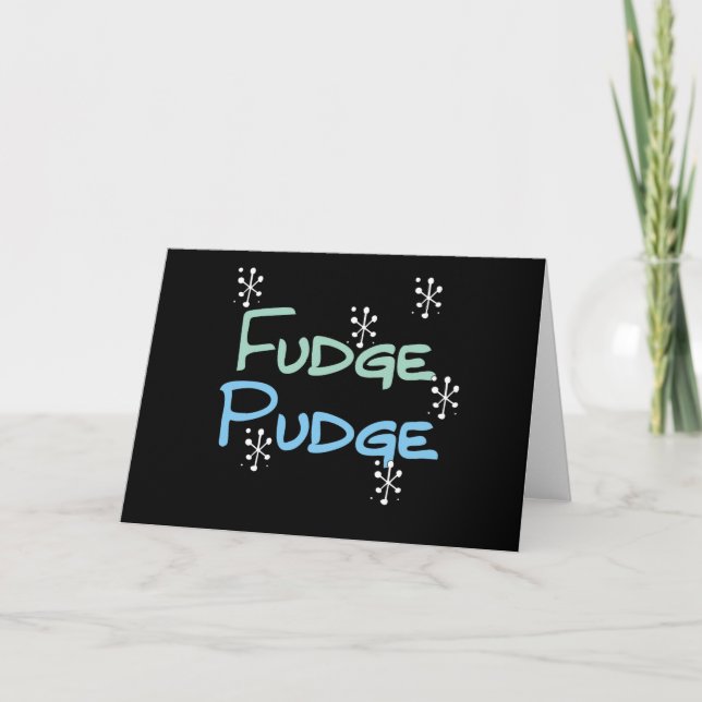 Helgdag Fudge Pudge Helgkort (Framsida)