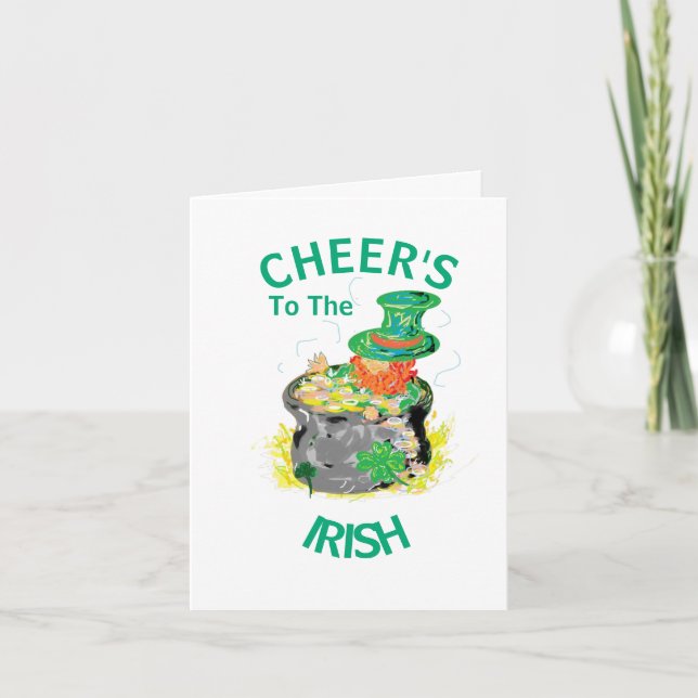 Helgdag G-kort: Irish Cheer's Helgkort (Framsida)