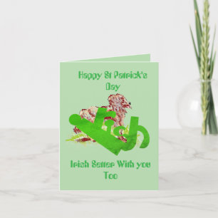 Helgdag G-kort: Irish Setter with You Helgkort