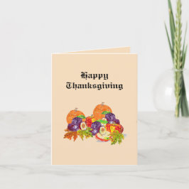 Helgdag G-kort : Thanksgiving Blank Helgkort