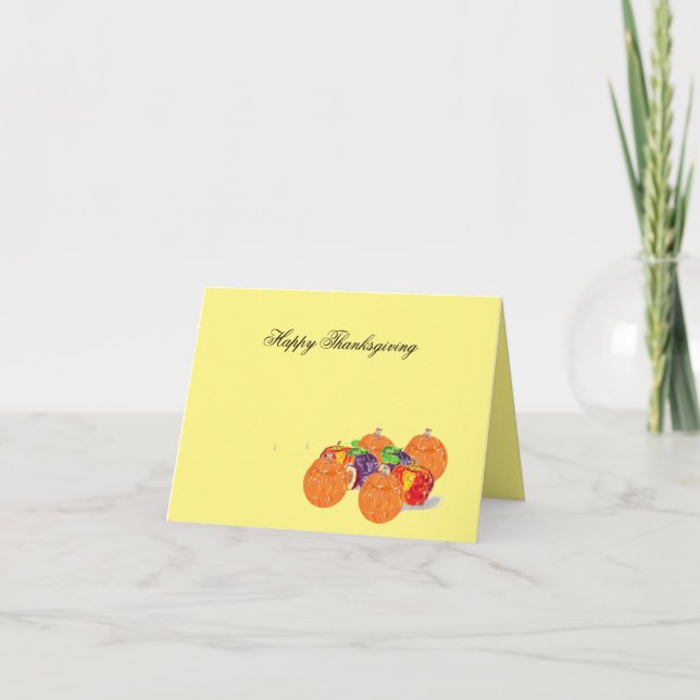 Helgdag G-kort : Thanksgiving Blank Helgkort (Framsida)